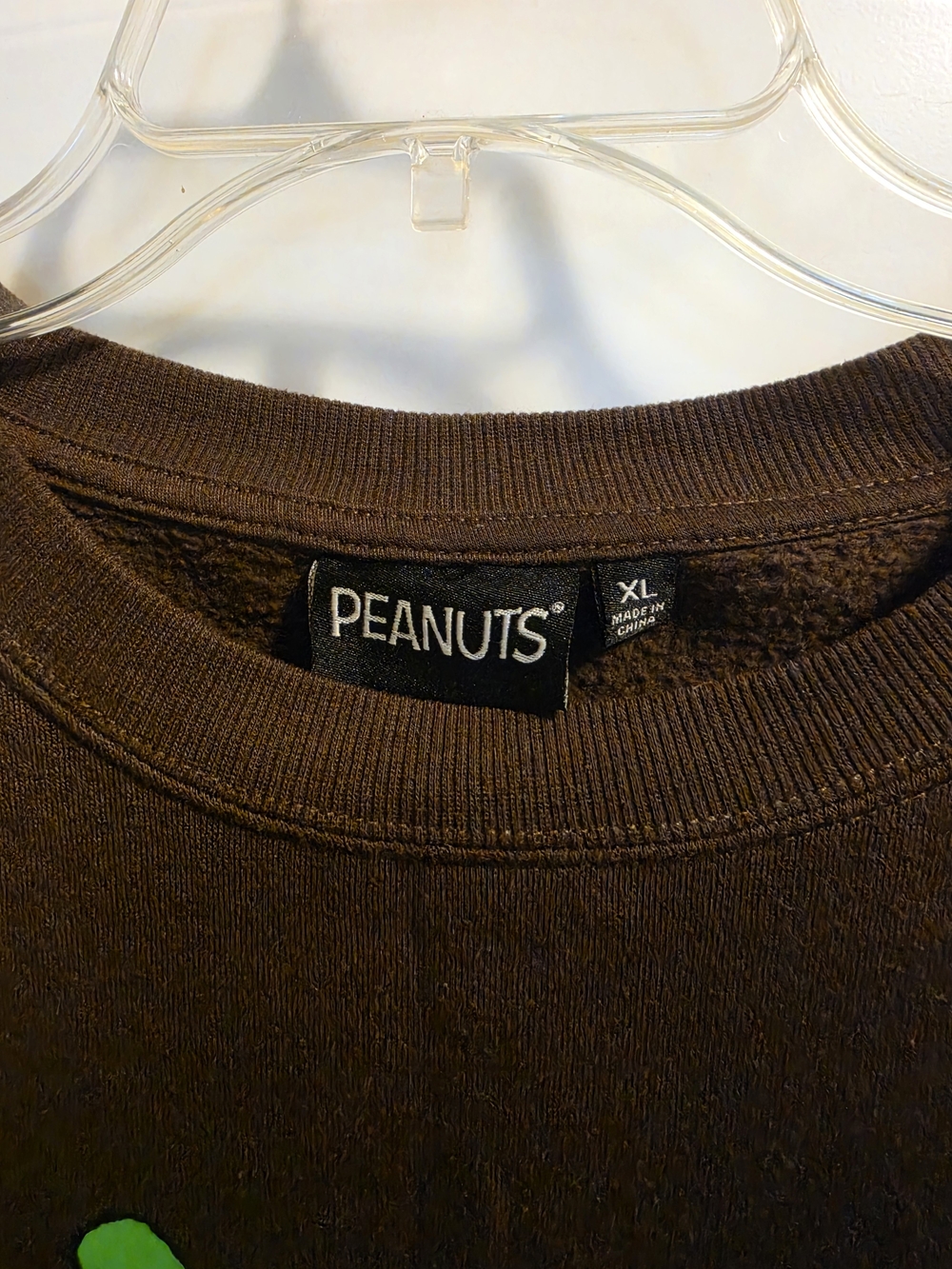 Peanuts Men's Brown Snoopy Campfire Crewneck Sweatshirt - Picture 3 of 3